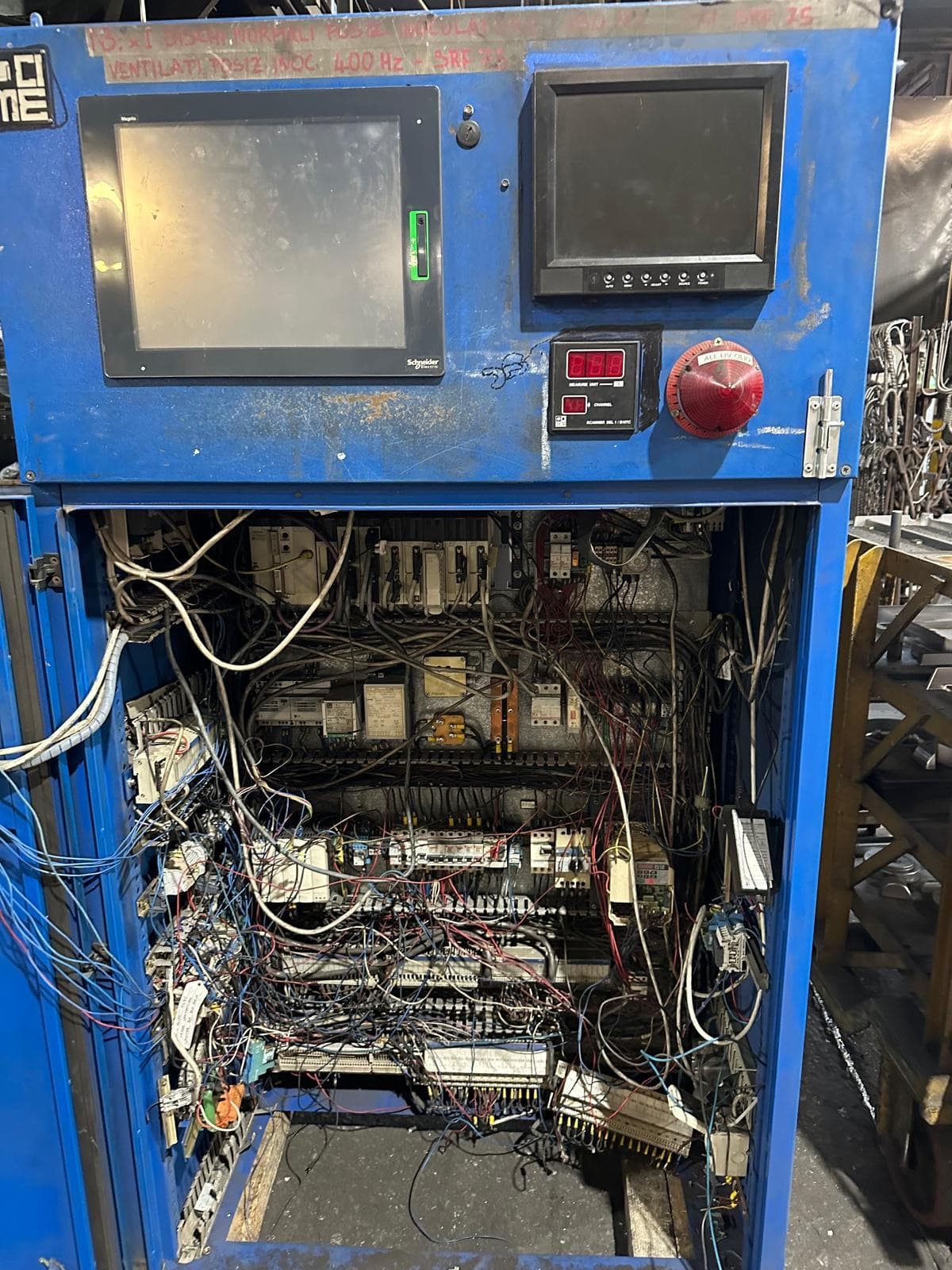 Foundry SCR control cabinet before the CIME retrofit